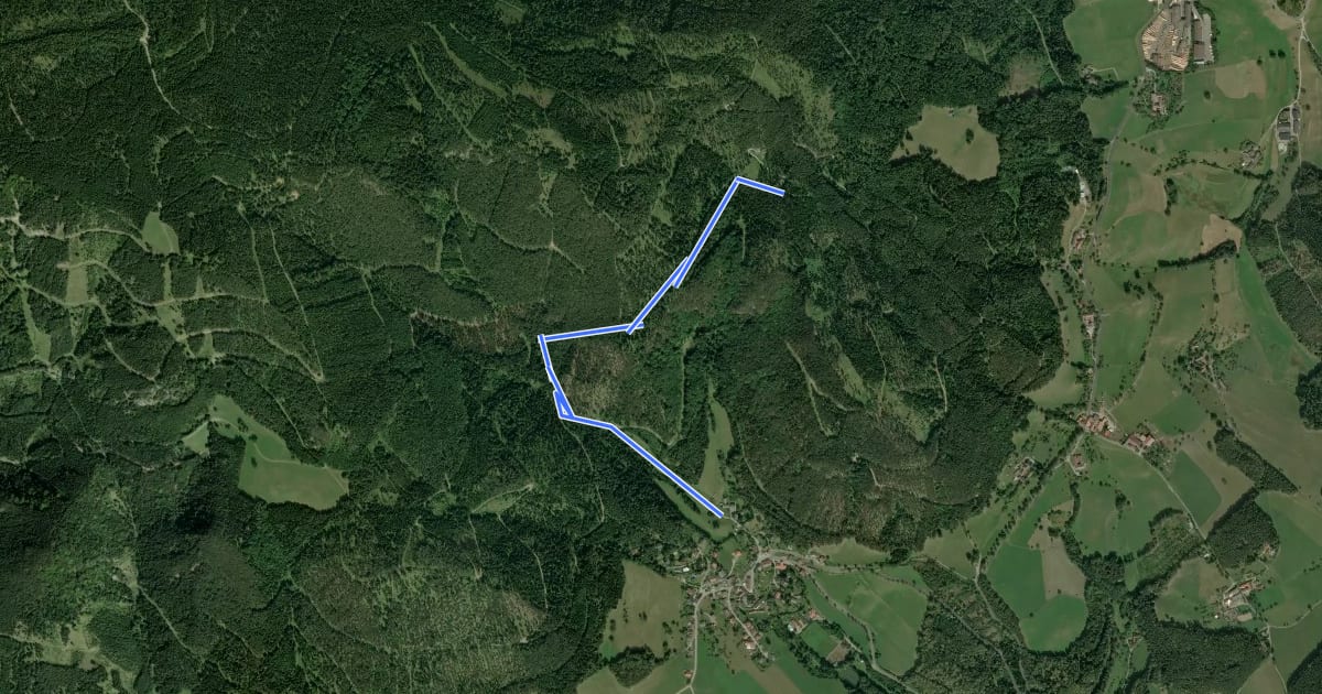 Маршрут Prigglitz - Pottschacher Hütte на спутниковом снимке