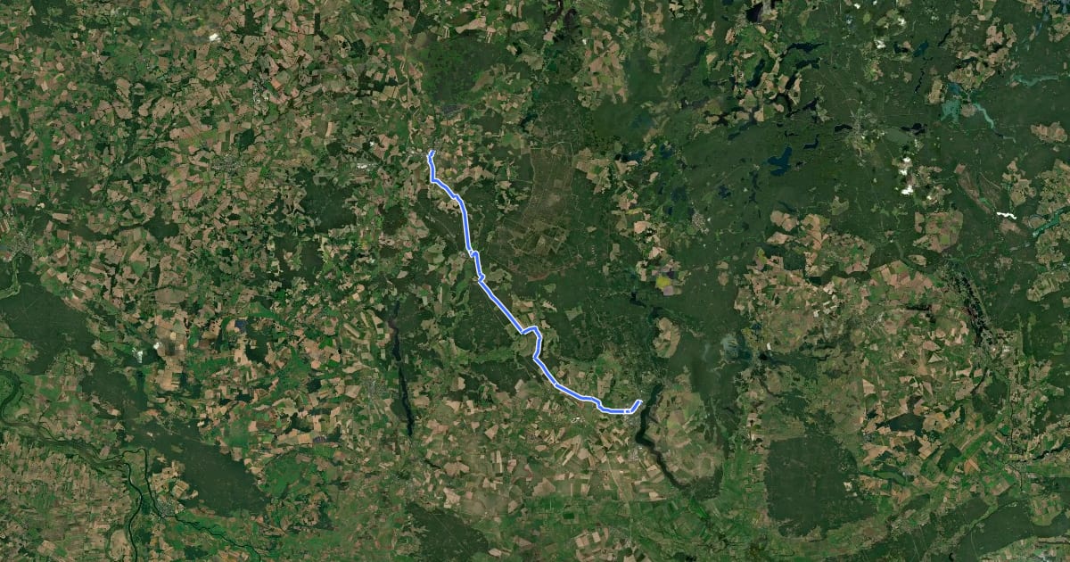 Маршрут Prignitz-Express-Tour на спутниковом снимке