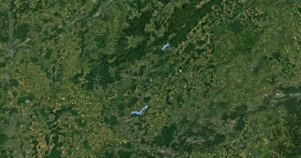 Маршрут Primswanderweg на спутниковом снимке