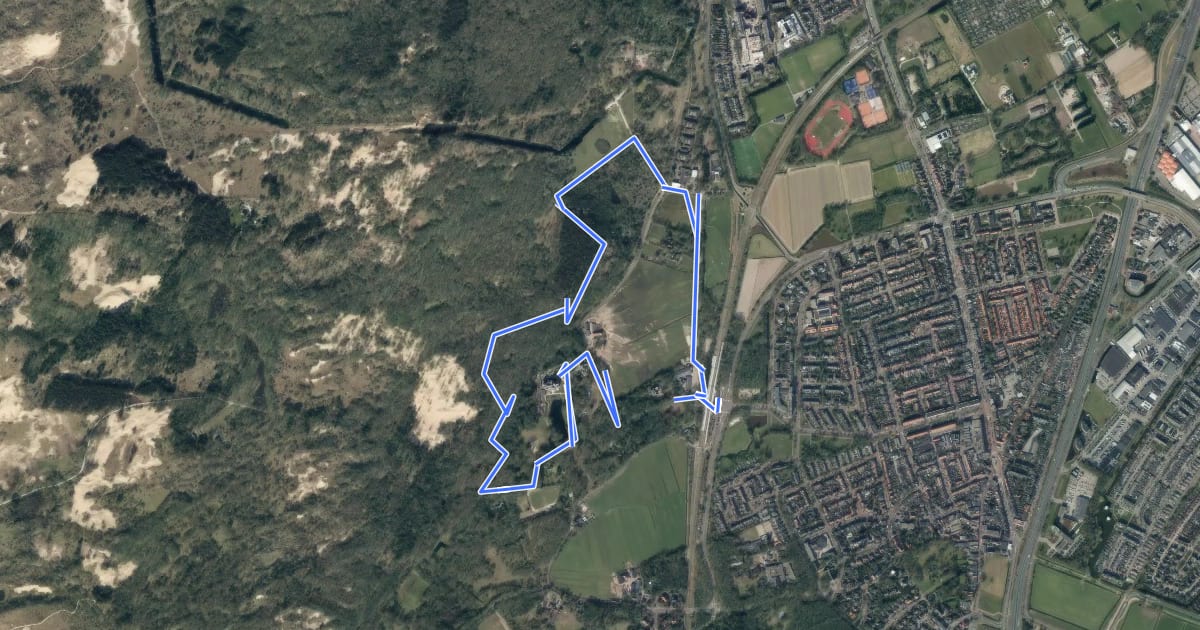 Маршрут Princenboschroute на спутниковом снимке