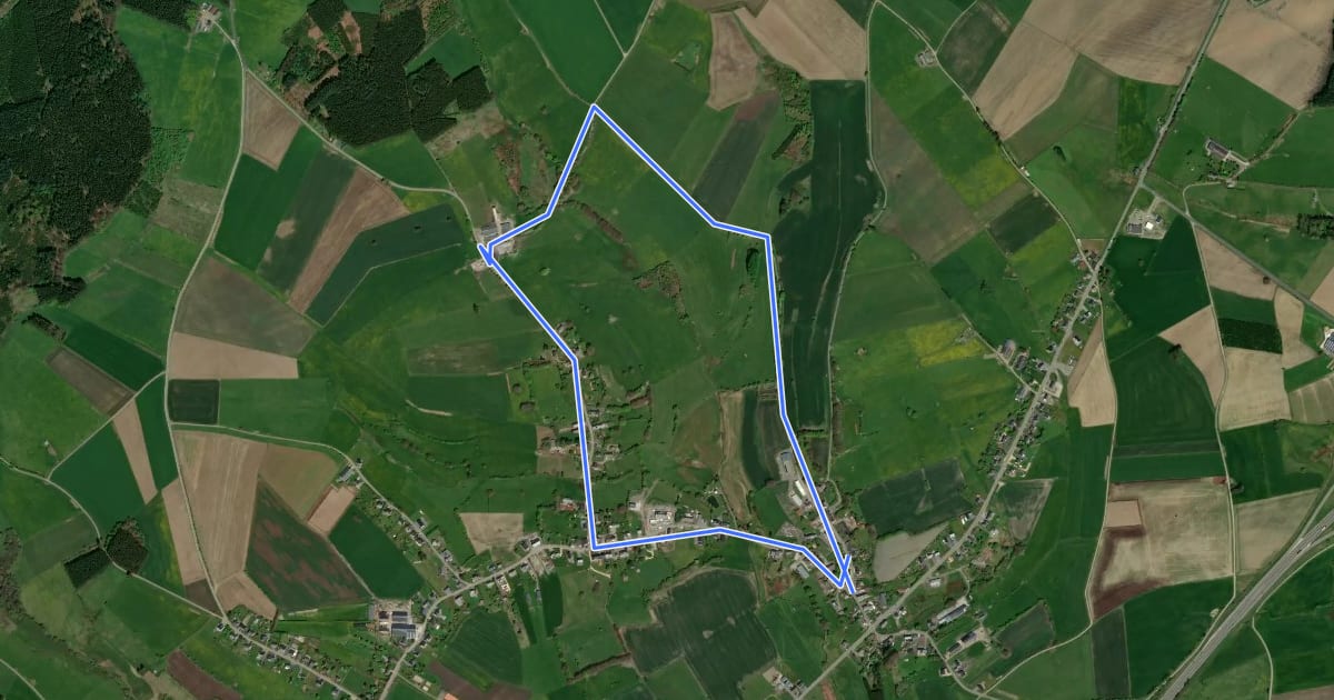 Маршрут Promenade de la Bécasse на спутниковом снимке