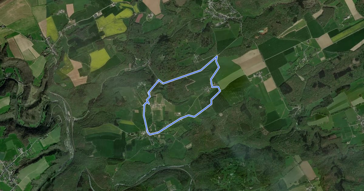Маршрут Promenade de Lavis на спутниковом снимке