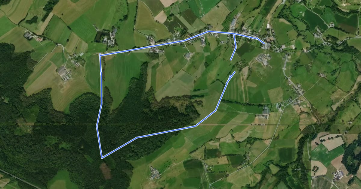 Маршрут Promenade du Château de Beusdael на спутниковом снимке