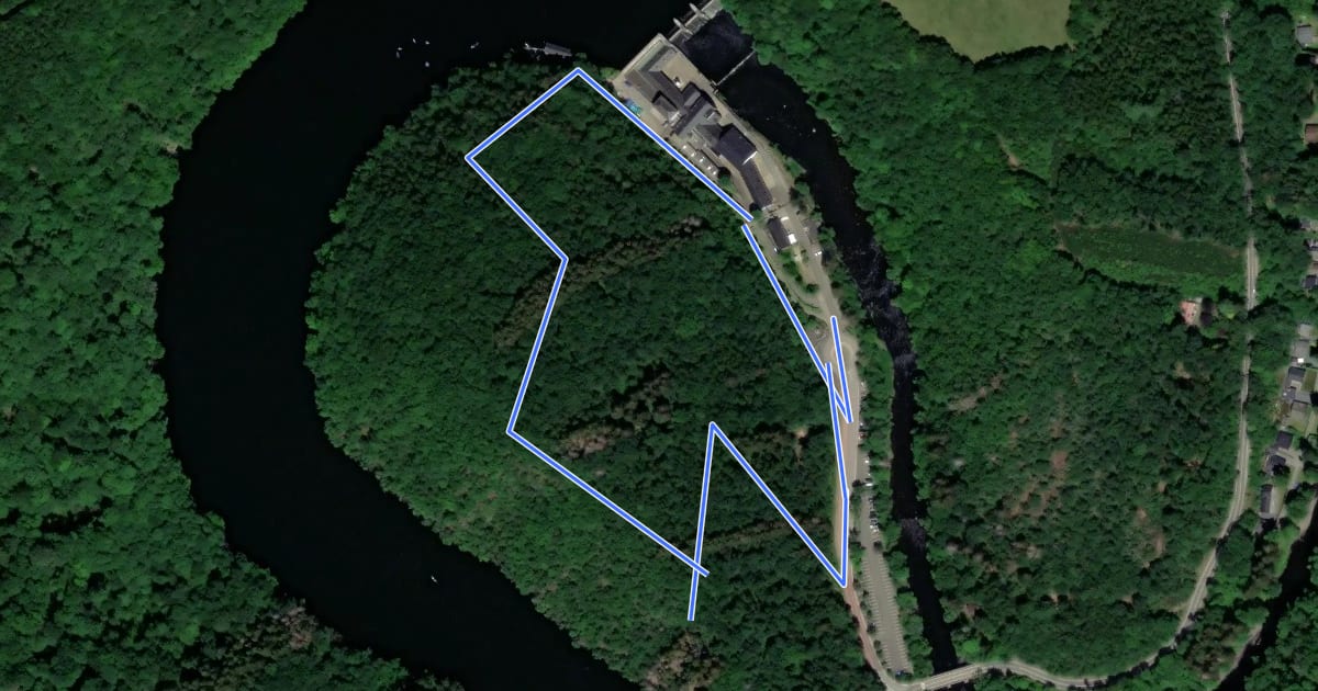 Маршрут Promenade du Fays на спутниковом снимке