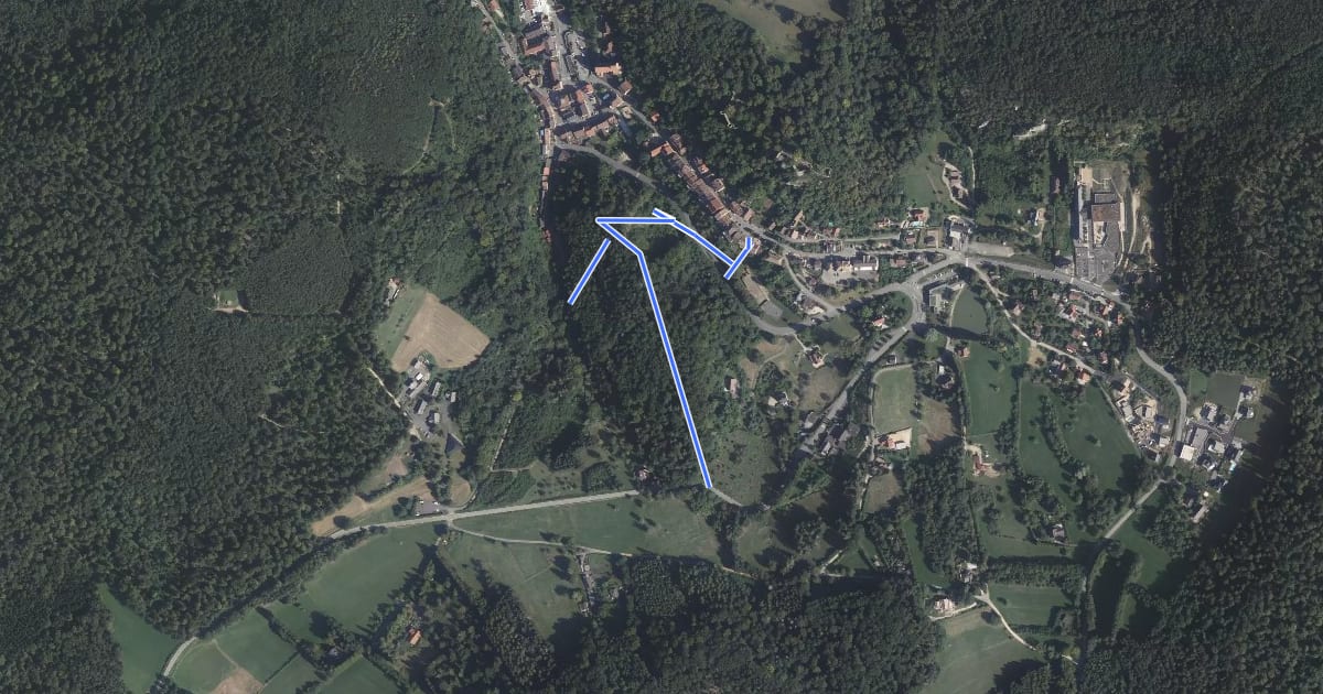 Маршрут Promenade du Geisberg на спутниковом снимке