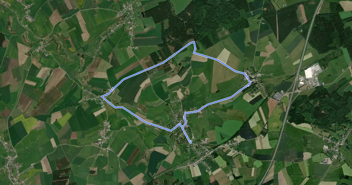 Маршрут Promenade du Loup на спутниковом снимке