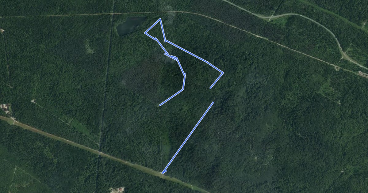 Маршрут Promenade du Mont Tremble на спутниковом снимке