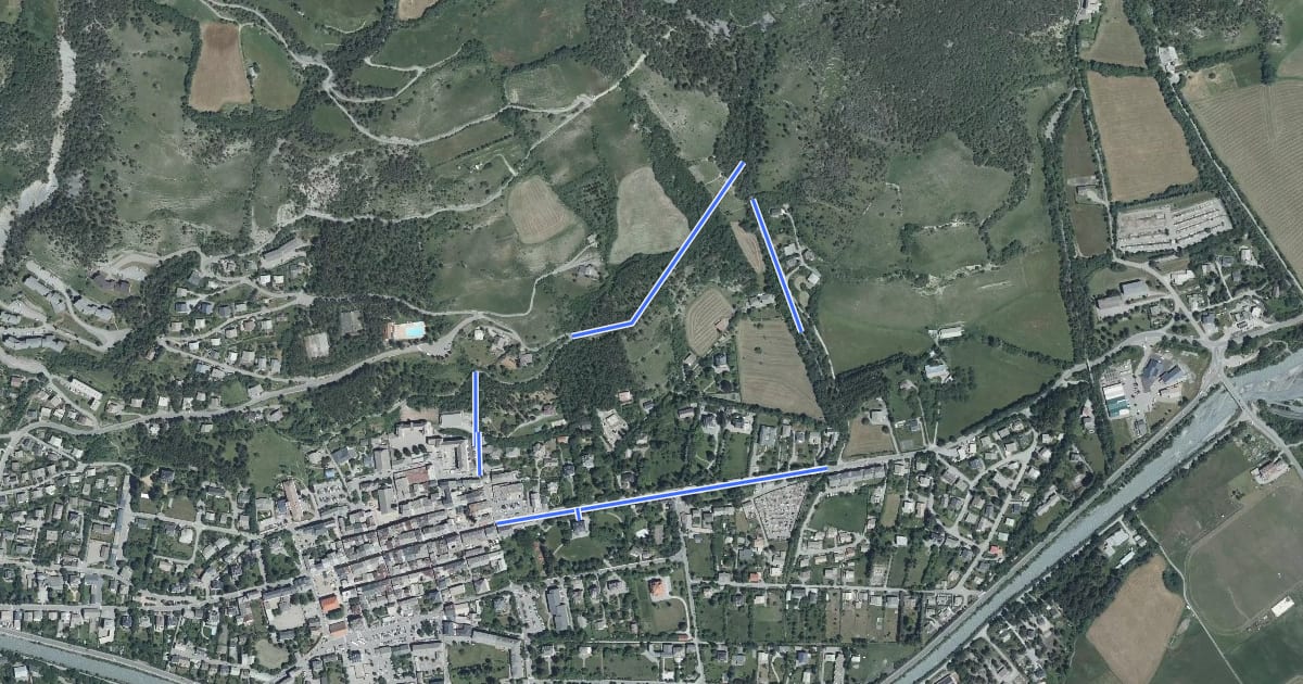 Маршрут Promenade du Verger на спутниковом снимке