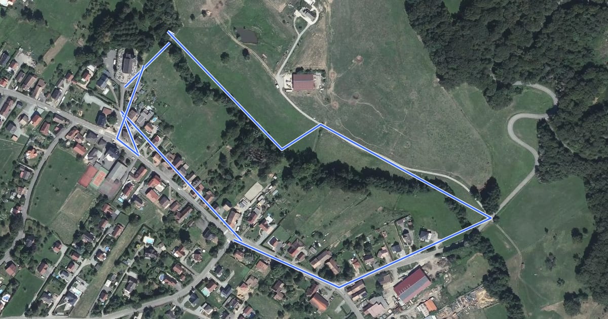 Маршрут Promenade Familiale на спутниковом снимке