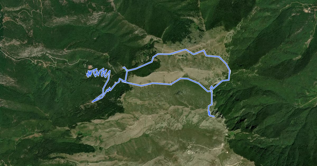 Маршрут Proti Analipsi Trikorfo Trail на спутниковом снимке