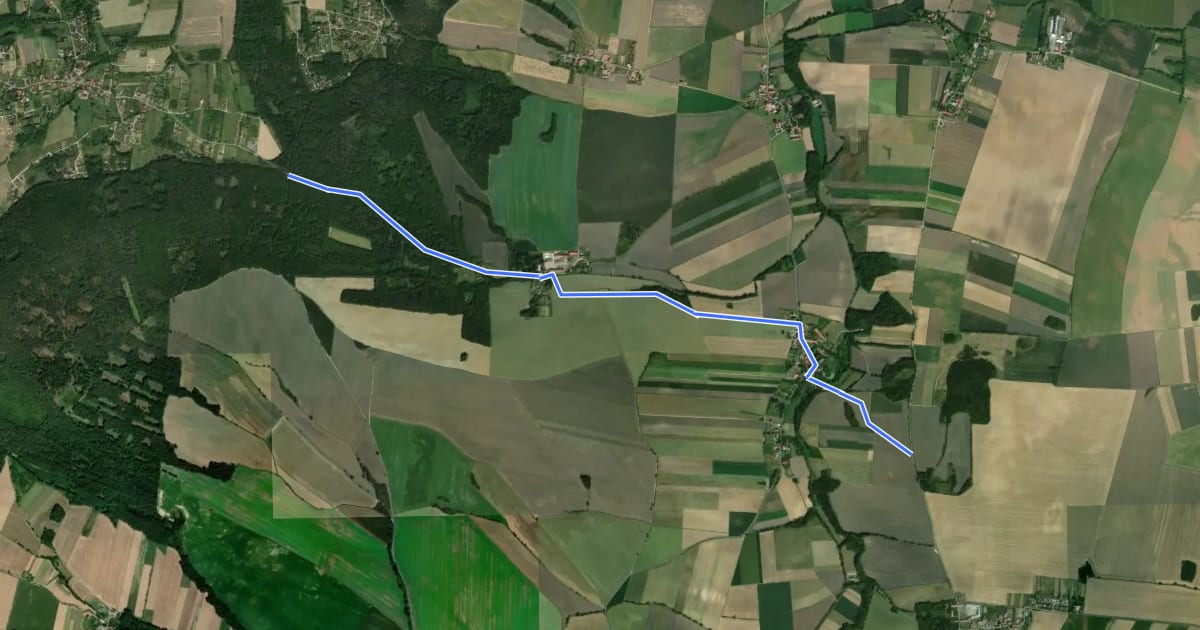 Маршрут Przełęcz Sulistrowicka - Rozdroże pod Jańską Górą на спутниковом снимке