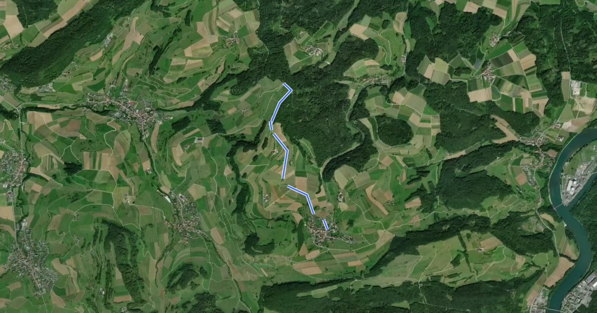 Маршрут Pt. 547 - Mandach на спутниковом снимке