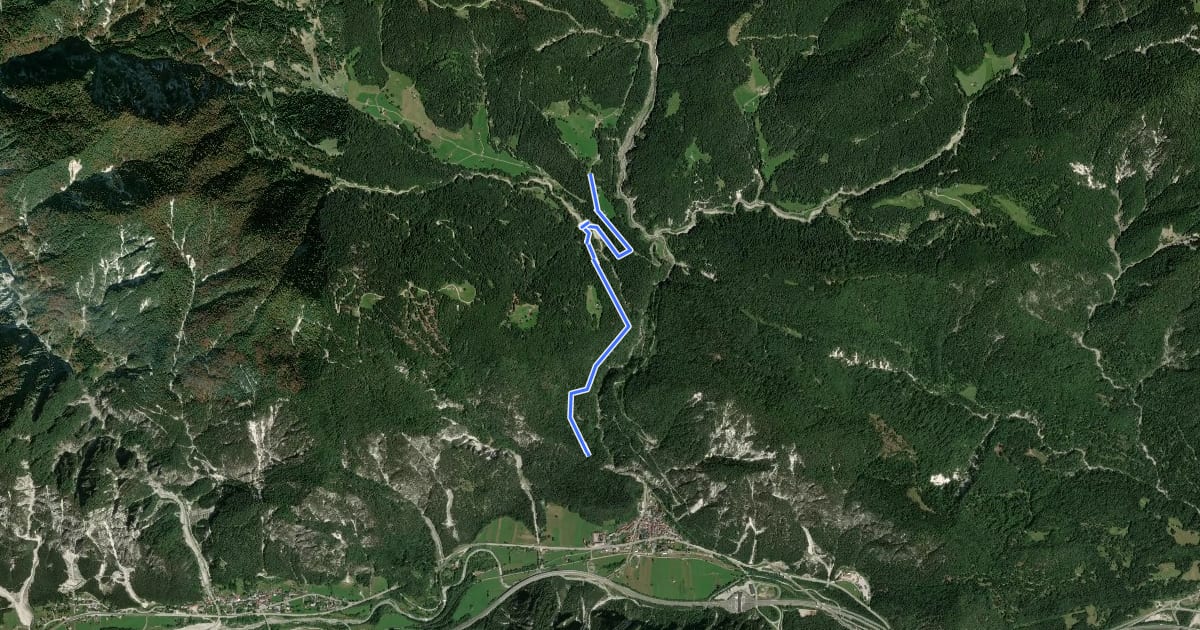 Маршрут Puanina Tour (V1) на спутниковом снимке