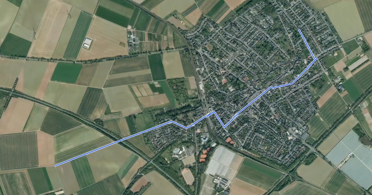 Маршрут Pulheim (24) - Pulheim (29) на спутниковом снимке