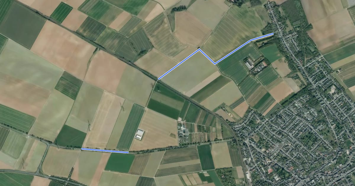 Маршрут Pulheim (26) - (30) Pulheim на спутниковом снимке