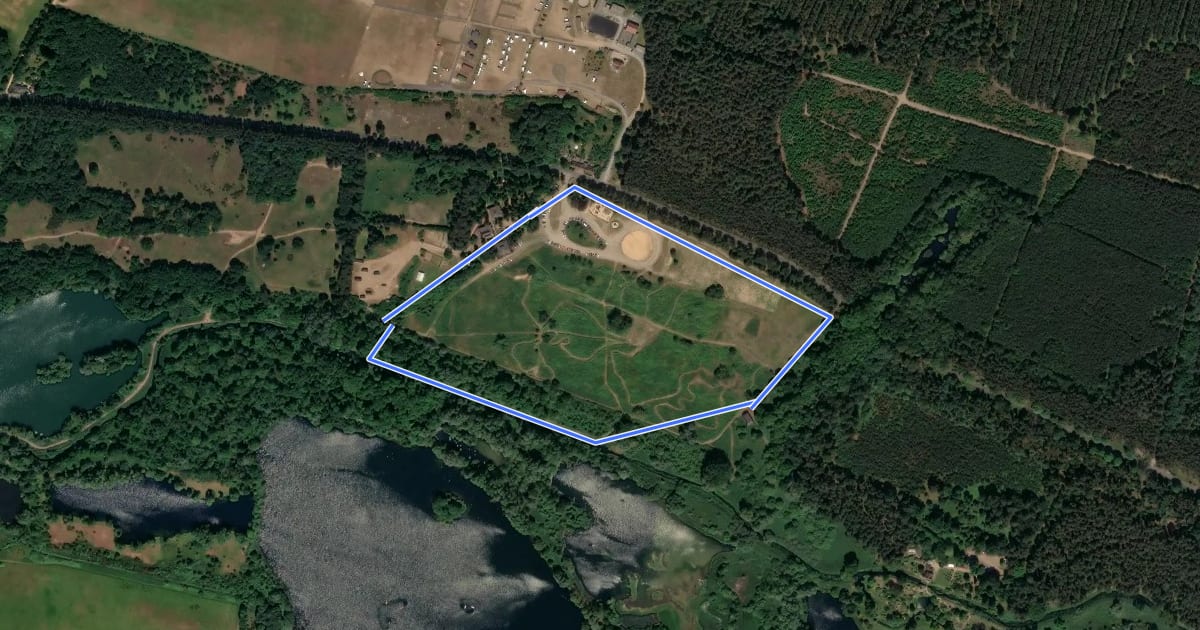 Маршрут Pumphouse Route на спутниковом снимке