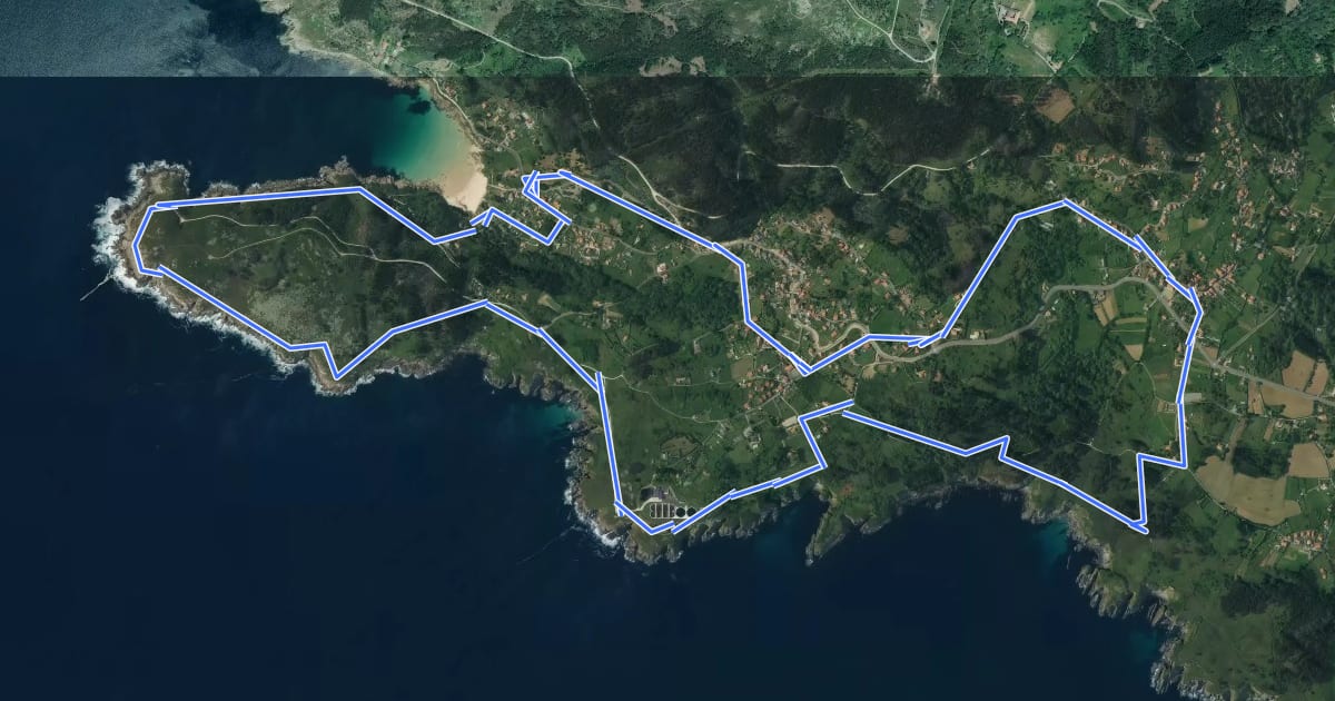 Маршрут Punta Coitelada на спутниковом снимке