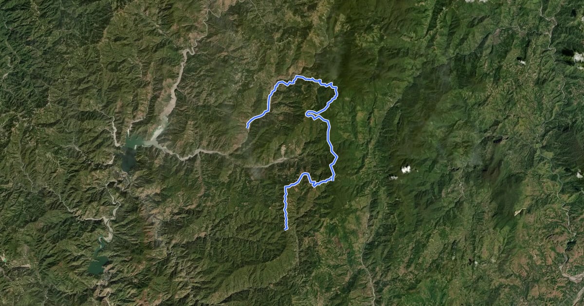 Маршрут Purgatory Trail на спутниковом снимке