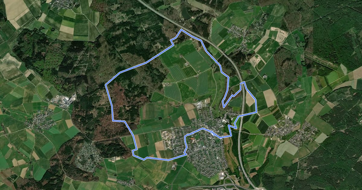 Маршрут Puricelli-Rundweg на спутниковом снимке