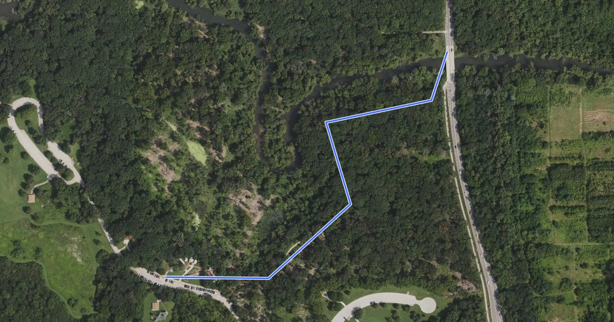 Маршрут Purple Paved Trail на спутниковом снимке