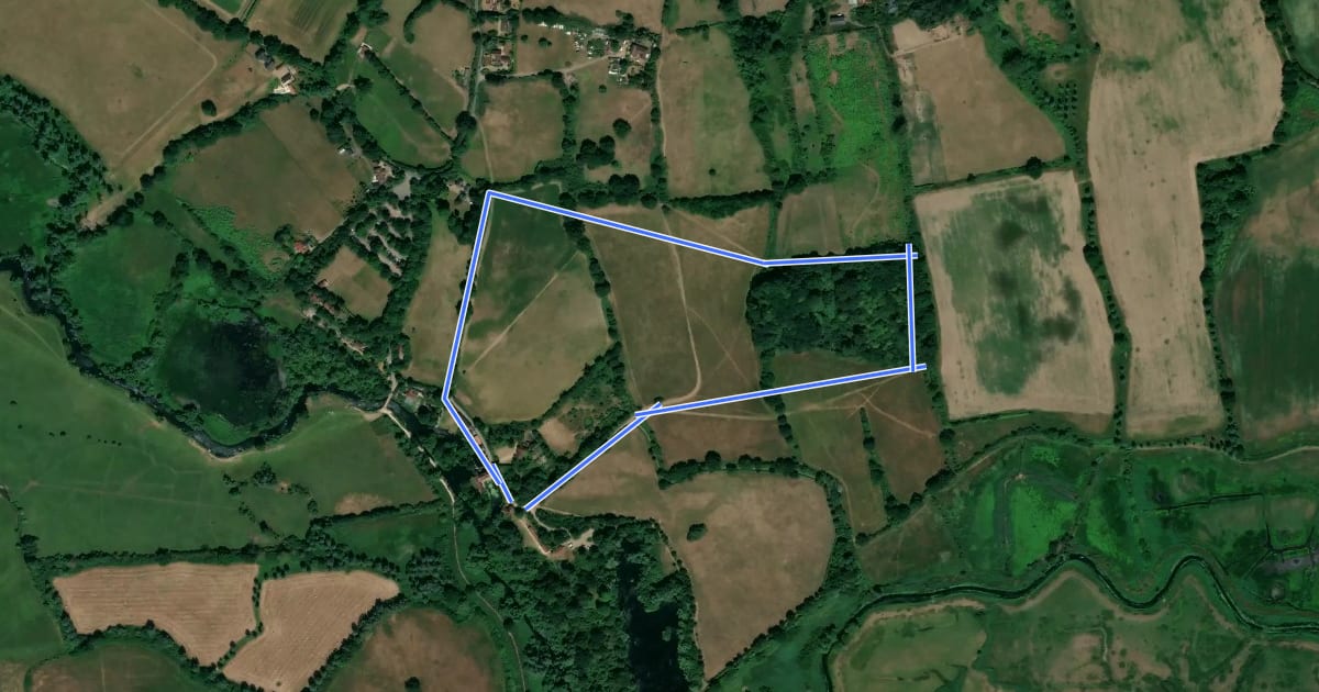 Маршрут Purple Route, Flatford Mill на спутниковом снимке