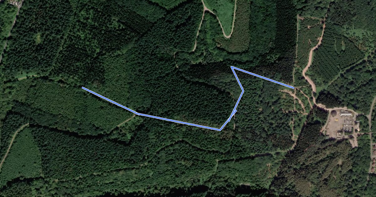 Маршрут Push up route на спутниковом снимке