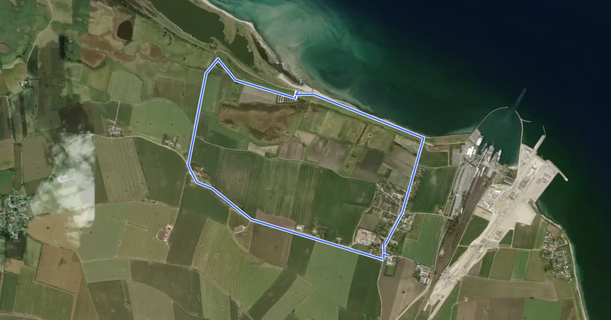 Маршрут Puttgarden West на спутниковом снимке
