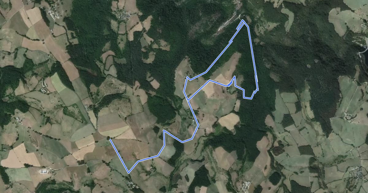 Маршрут Puy de Montabes на спутниковом снимке