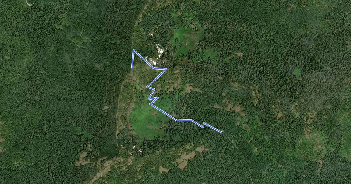Маршрут Pyramids Trail на спутниковом снимке