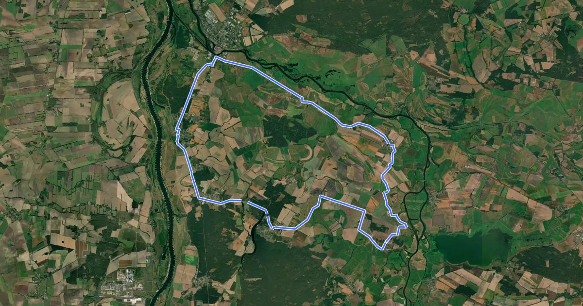 Маршрут Quappenwinkelroute на спутниковом снимке