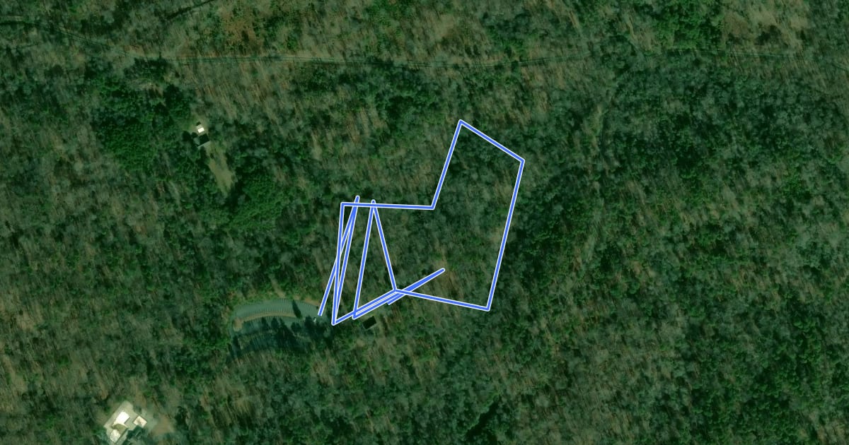 Маршрут Quarry Trail на спутниковом снимке
