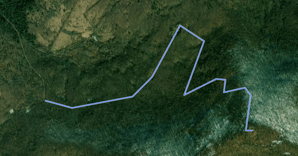 Маршрут Quarry Trail на спутниковом снимке