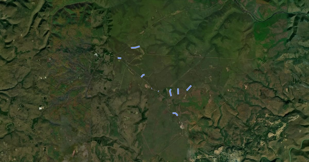 Маршрут Quehanna Wild Area на спутниковом снимке