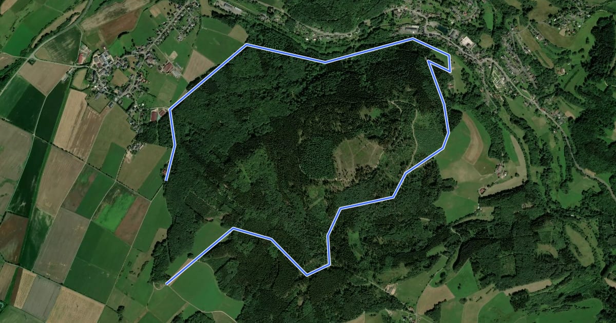 Маршрут Quellenweg на спутниковом снимке