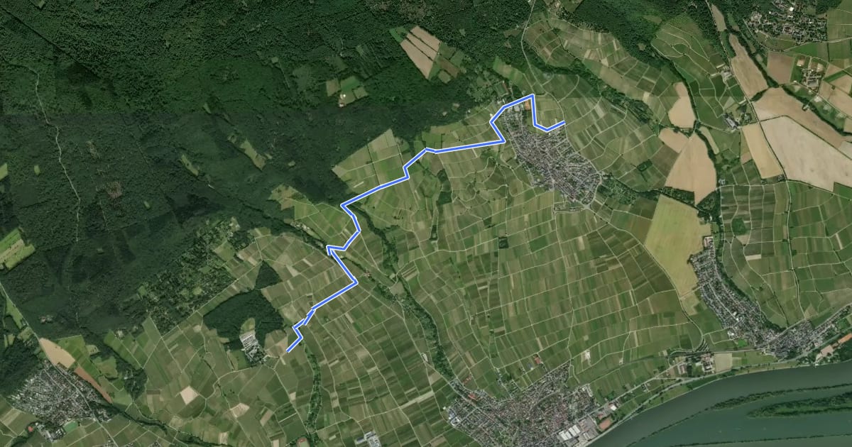 Маршрут Quer-Flötenweg на спутниковом снимке