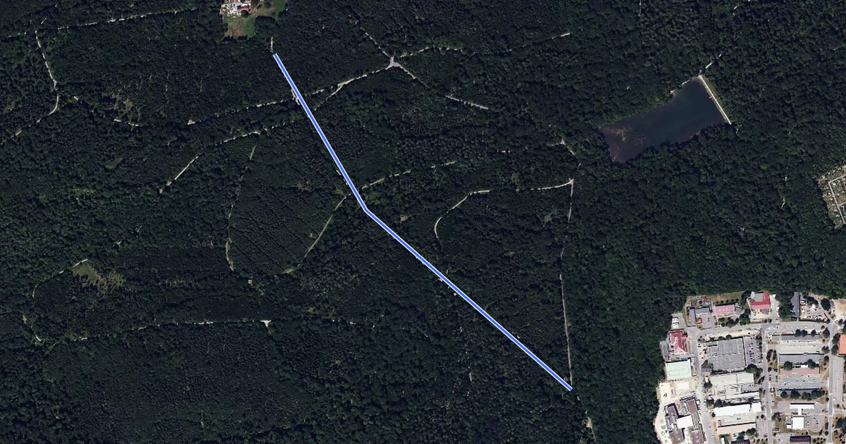 Маршрут Querweg Katzenbacher Hof - Sallenwaldweg на спутниковом снимке