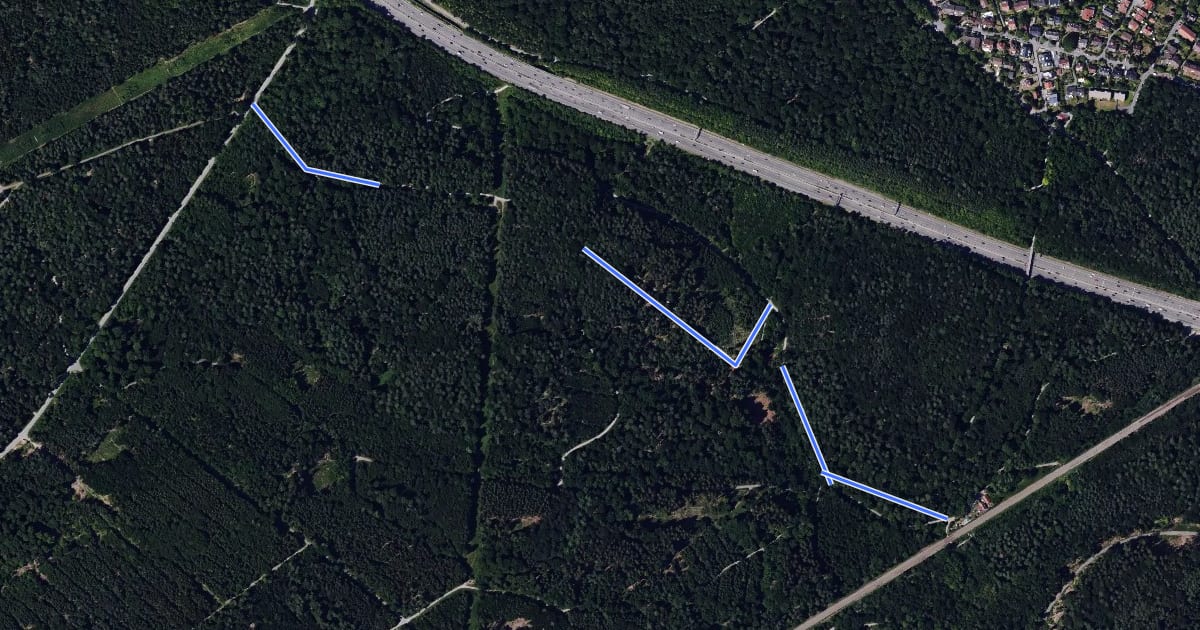 Маршрут Querweg Römerstraße - Drei Brunnen на спутниковом снимке
