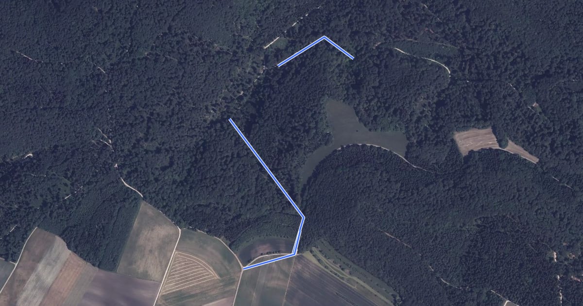 Маршрут Querweg - Weg-5 - Wasserfall bis Rote Gabel на спутниковом снимке