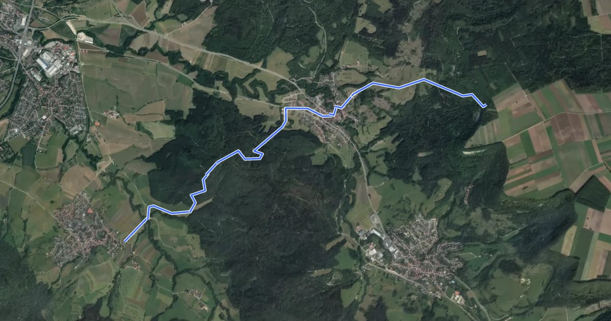 Маршрут Querweg - Weilerwaldkopf - Kirchenköpfle - Schlatt - Potsdammer Platz - Linde Boll на спутниковом снимке