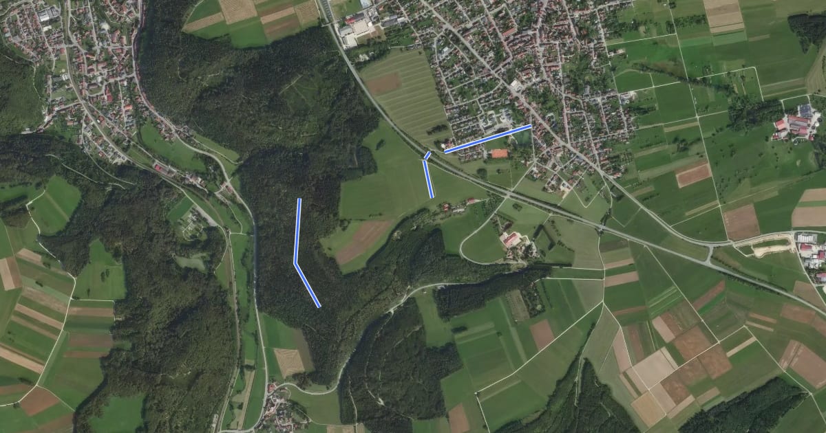 Маршрут Querweg - Winterlingen - Weg Nr. 1 - Winterlingen - Sonnenhalde - bis Schmeientalweg на спутниковом снимке