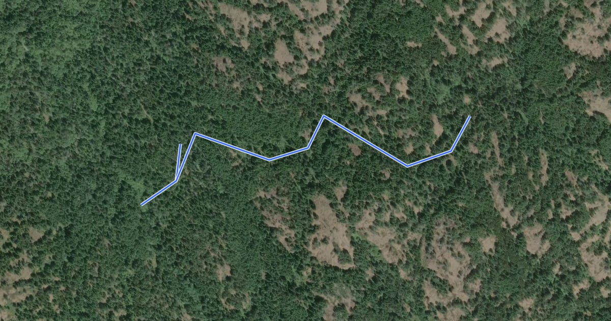 Маршрут Quimper Connector Trail на спутниковом снимке