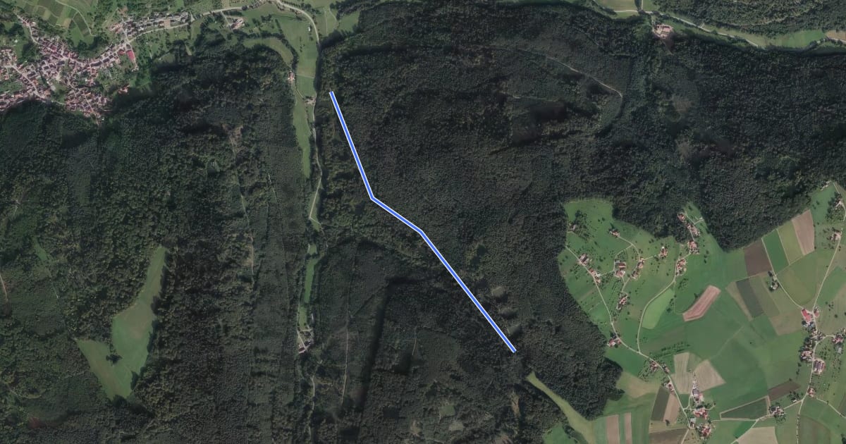 Маршрут Rückhaltebecken Bleichheim - Erzbuck на спутниковом снимке