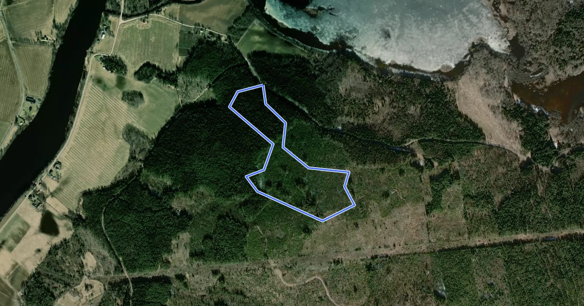 Маршрут Röd 2,5 km на спутниковом снимке