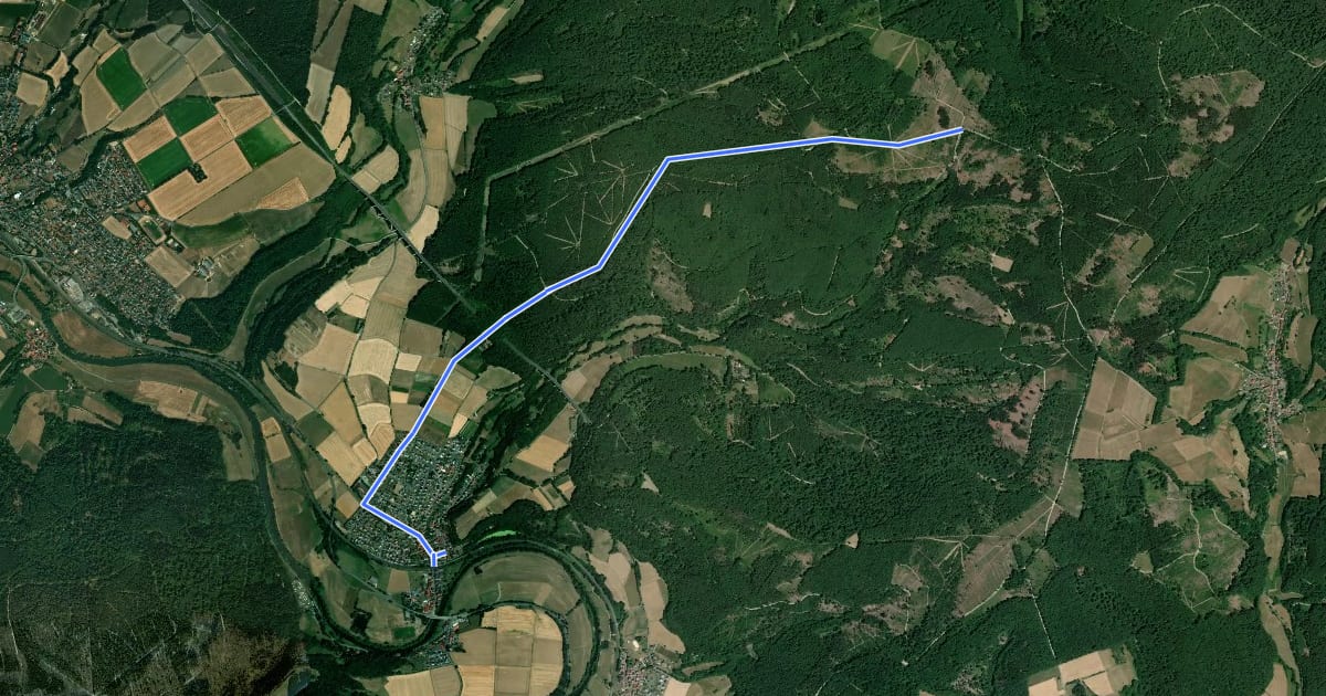 Маршрут Röhrenfurther Rundwanderweg R3 на спутниковом снимке