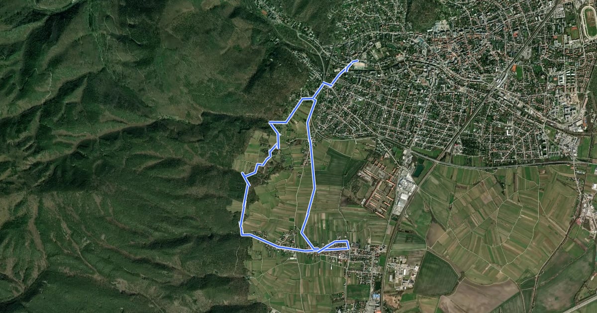 Маршрут Römerberg Route (Nordic Walking Route 8) на спутниковом снимке