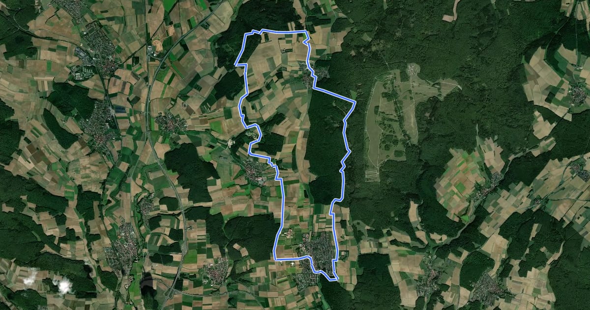 Маршрут Römerweg на спутниковом снимке