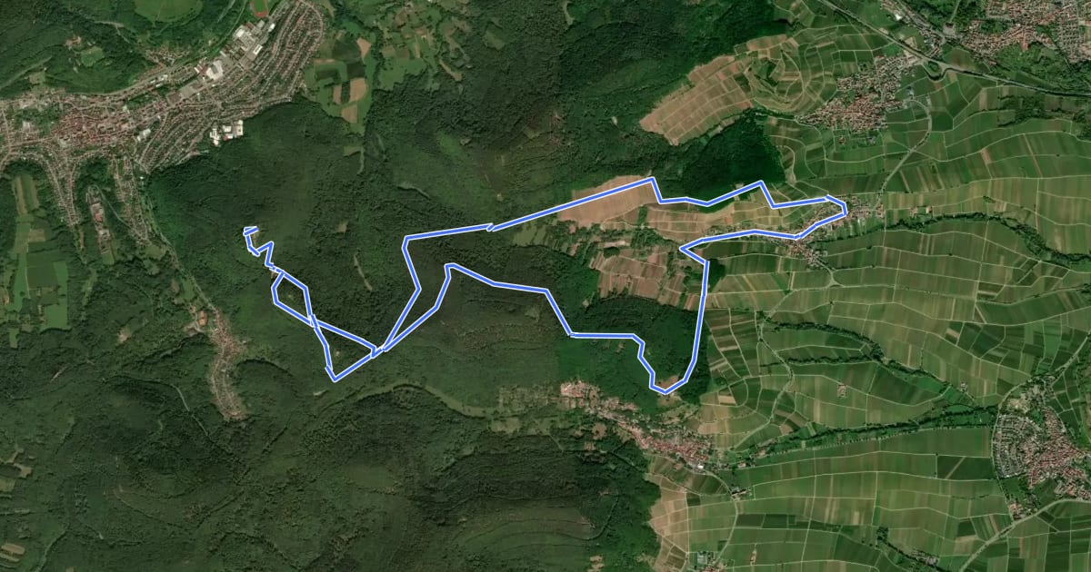 Маршрут Römerweg Ranschbach на спутниковом снимке
