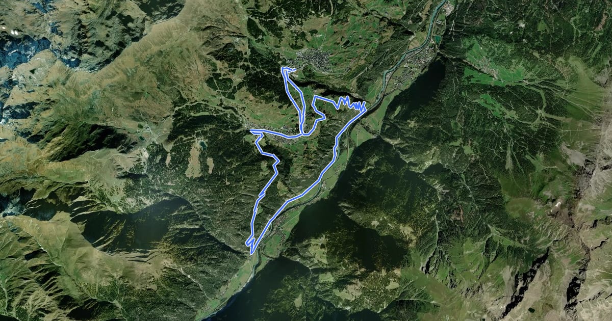 Маршрут Römerweg Tour на спутниковом снимке