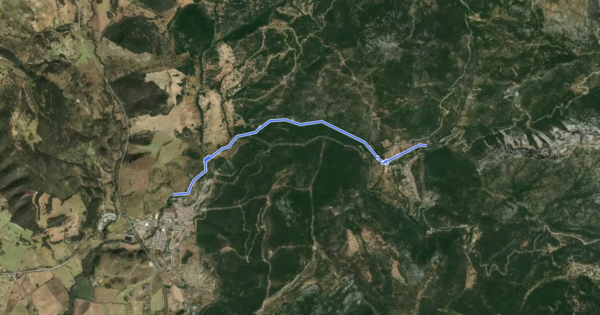Маршрут RÍO MAJACEITE на спутниковом снимке