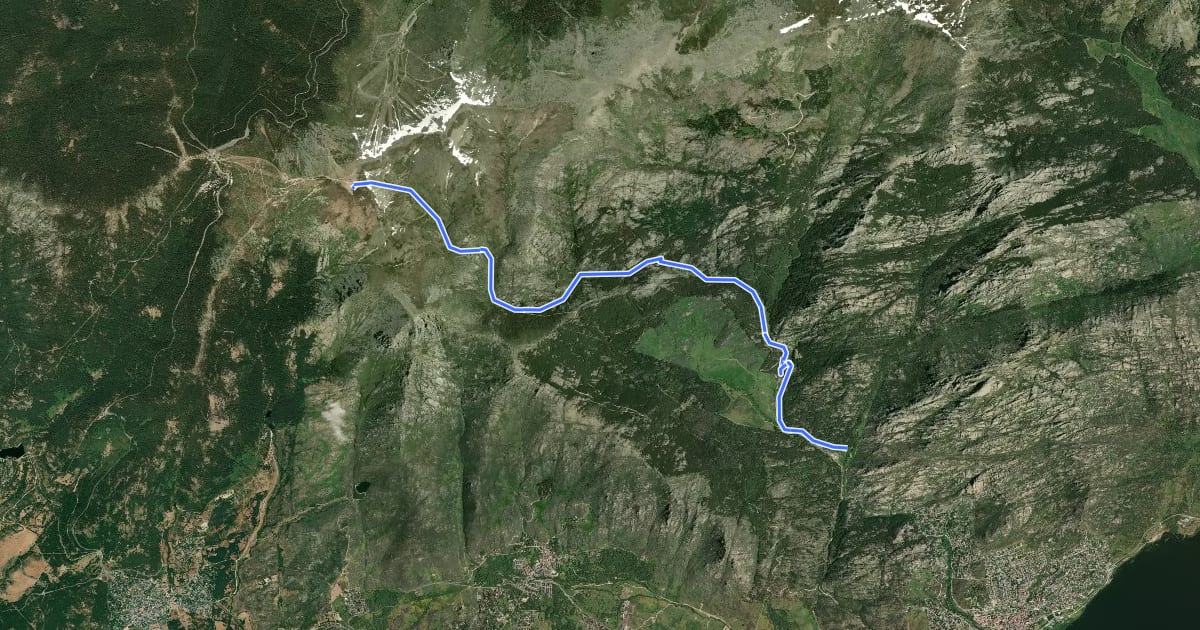 Маршрут Río Manzanares на спутниковом снимке